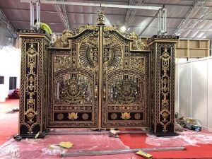 bản vẽ cad cổng nhôm đúc chuẩn kỹ thuật cho kiến trúc sư