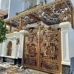 Địa chỉ sản xuất cổng nhôm đúc TP.HCM trực tiếp tại xưởng
