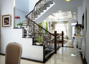 Mẫu lan can cầu thang nhôm đúc biệt thự: tư vấn từ chuyên gia